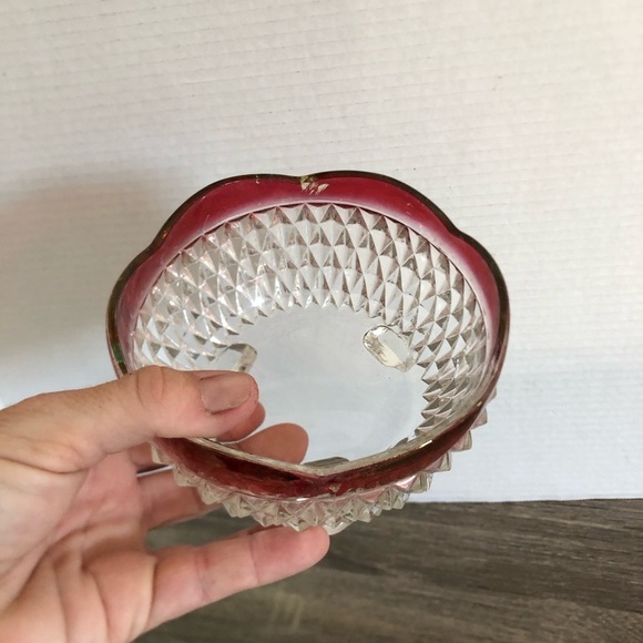 Vtg Indiana Glass Kings Crown Candy Bowl - Picture 2 of 12